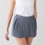Lululemon City Skort Heathered Texture Printed Grey Deep Coal Photo 8