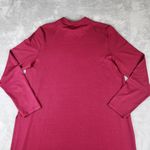 Eileen Fisher  Mock Neck Single Slit Tunic Dress Top Blouse Maroon Size L Large Photo 10
