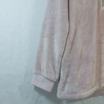 Ideology Womens Pink Faux-Fur Quarter-Zip Hoodie, Shimmer Size M Photo 4