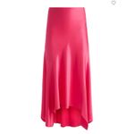 Alice + Olivia Rosa Slip Skirt Pink Asymmetric Feminine Satin Women's Size 10 Photo 5