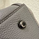 Coach 20165 Turnlock Edie Carryall Gray Pebbled Leather & Suede Shoulder Bag Photo 15