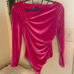 ZARA  Crushed Velvet Long Sleeve Bodysuit Photo 0