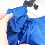 EXPRESS  Women Casual Chic Silk Blend Mock Neck Ruffled‎ Tank Top Blouse Size S Photo 1