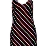 WAYF  Black and Multicolor Stripes Spaghetti Strap Dress size small Photo 0