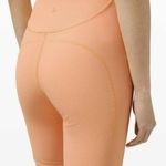 Lululemon EUC Women’s 2021 Ribbed Contoured High Rise Short 8” Size 6 Peach Photo 0