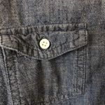 American Eagle Chambray lace Boho western denim button up shirt coastal cowgirl pearl buttons Photo 7