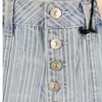 Happily Grey Women's High Rise Striped Denim Shorts Photo 5