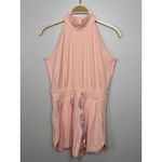 Eugenia Kim Romper Small Pale Pink Mock Neck Sleeveless Belted Tennis Pickleball Photo 3