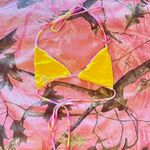 rj swim pink and yellow gradient triangle bikini top Photo 7