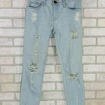 Current/Elliott The Stiletto Skinny Jeans in Chalky Indigo Shredded Size 27 Photo 0