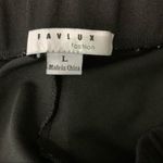 FAVLUX  Black Pull On Pants Large Side Stripe Jogger Lounge Vibe Photo 4