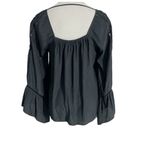 Ramy Brook  Small  Top Blouse Black Bell Sleeve Photo 4