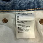 American Eagle 90s Boyfriend Denim Shorts Distressed Size 2 High Rise Photo 7