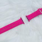Floral Engraved Design Apple Watch Bands 38mm 40mm 41mm Hot Pink Photo 0