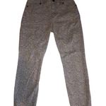 Loft Gray Floral Print Jeans Size 27 4P Modern Skinny Ankle Stretch Fairy Whimsy Photo 0