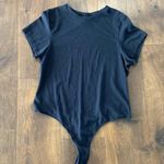 SKIMS COTTON JERSEY T-SHIRT BODYSUIT Black/snoot size 2X Photo 0