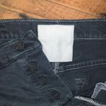 Mother distressed frayed washed black size 27 mini skirt Photo 1