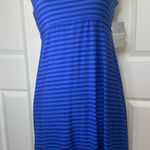 Athleta NWT‎  Santorini 2 Dress Blue Stripe Size M MicroModal Soft Travel Casual Photo 0