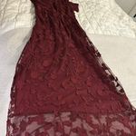 MikaRose burgundy dress Photo 2