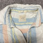 Harper Heritage  Women's XS Linen Blend Striped Button‎ Down Blouse Top Shirt Photo 1