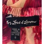 For Love & Lemons Revolve Floral Pink Wild Rose Crop Top S Off Shoulder Vacay Photo 9