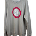 Seek Discomfort Peace Seeker Graphic Print Pullover Crewneck Sweatshirt Gray Size L Photo 0