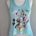 Disney Mickey Gang Characters Racerback Tank Top Light Weight XSmall AquaMarine Photo 11