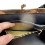 Vintage Bags by Edwards Handbag Purse Top Handle Black with Opalescence Accent Photo 5