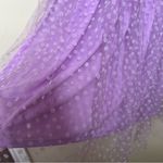 ZARA New  Tulle midi skirt lilac floral XS Photo 3