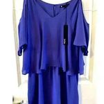 Krisa NWT  REVOLVE BRAND Off Shoulder Layered thin strap Dress Purple Size Small Photo 0
