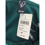 Windsor  Hunter Green Satin Bodycon Faux Wrap Mini Dress Medium NWT Party Holiday Photo 7