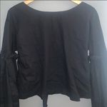 Free People  black bell sleeve top Photo 5