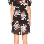 LPA Button Up Midi Dress in Midnight Roses XXS Photo 1
