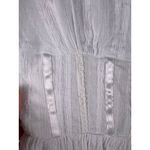 Princess Polly  Lorinda Mini Dress White Cotton Fit Flare Size US 6 Bridal Party Photo 4