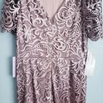 JS Collections  Embroidered Mesh Flutter Sleeve Elegant Lace Evening Gown Photo 9