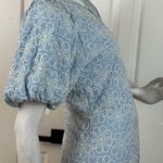 MARBLE Blue and White Floral Mini Dress Size Medium Photo 5