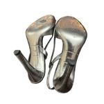 Balenciaga Leather Slingback Sandals Metallic Sandals, Shoes Size 361/2 US 6 Photo 4