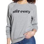 BP New  Stir Cozy Graphic Sweatshirt Raglan Long Sleeve Crewneck Pullover Grey Photo 0