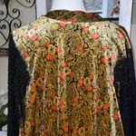 Mystree  vintage boho velvet/lace cardigan  women’s size s/m Photo 4
