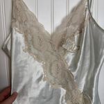Victoria's Secret  Gold Label ivory satin tank lace detail cropped Medium M32 Photo 1