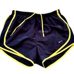 Nike  Women's  Black and Yellow Athletic  Sporty Running Dri-fit Shorts Sz S Photo 0