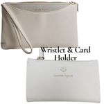 Nanette Lepore  Ivory Wristlet and Card Holder Photo 1