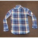 Broken Threads Blue Plaid Pearl Snap Western Shirt Small Coastal Cowgirl Flannel Photo 1