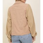 Corduroy Cream sweater Moto Zipper Southern jacket Medium New Photo 6