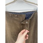 Ralph Lauren Lauren Black Label Pant Women 36 Waist Brown Corduroy Wide Leg Photo 3