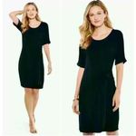 Nic+Zoe Black Onyx Knit Tie Dress size XL NEW WITH TAG Photo 1