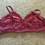 Aerie  Burgundy Lace Bralette Photo 1