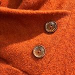 Style Rack Orange Cowl Neck Sweater with Patterned Sleeves Photo 4