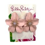 Lilly Pulitzer  Oversized Orchid Flower Earrings Photo 0