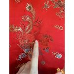 Vintage Kimono Robe 100% Silk Japanese Dragons Red Rainbow XXL PTP 24" Photo 6
